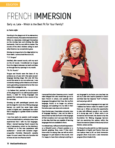 French Immersion Article